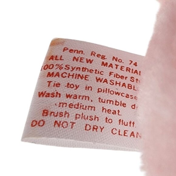 Vintage Care Bear Cousins Lotsa Heart Elephant Pink Plush Kenner American 13" - Picture 13 of 14